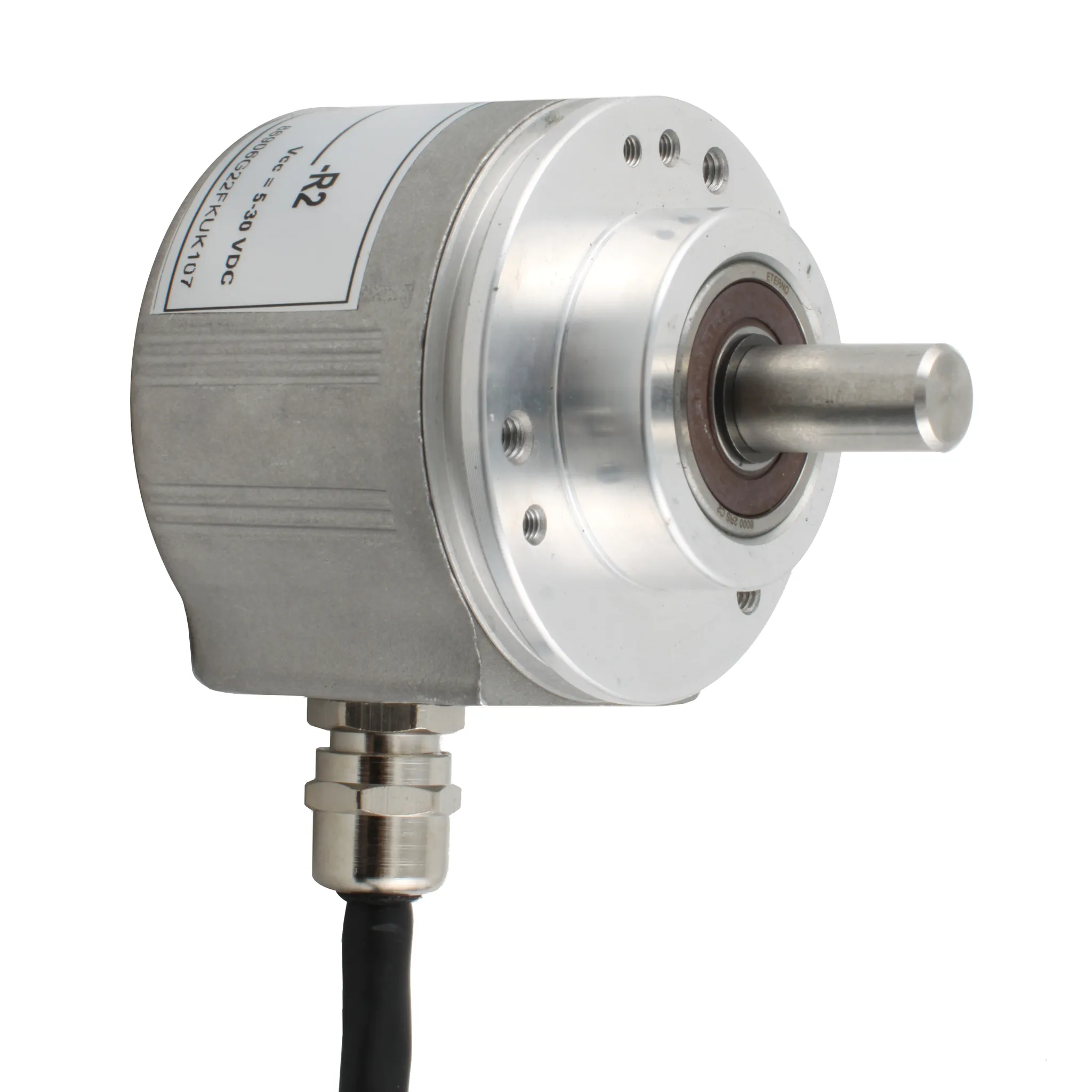 Инкрементальный программируемый энкодер D=58мм, выступающий вал 10мм, 3000 имп/об, 5…30VDC, выход TTL/HTL с инверсие