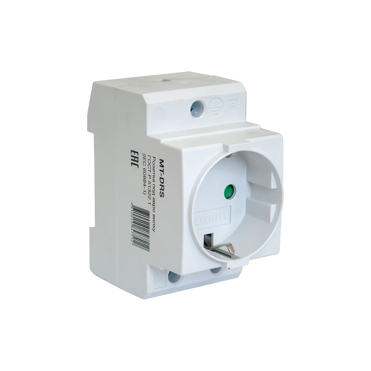 Щитовая розетка на DIN-рейку MT-DRS