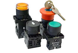 Кнопки, переключатели, лампы в пластиковом исполнении IP40 MTB2-E