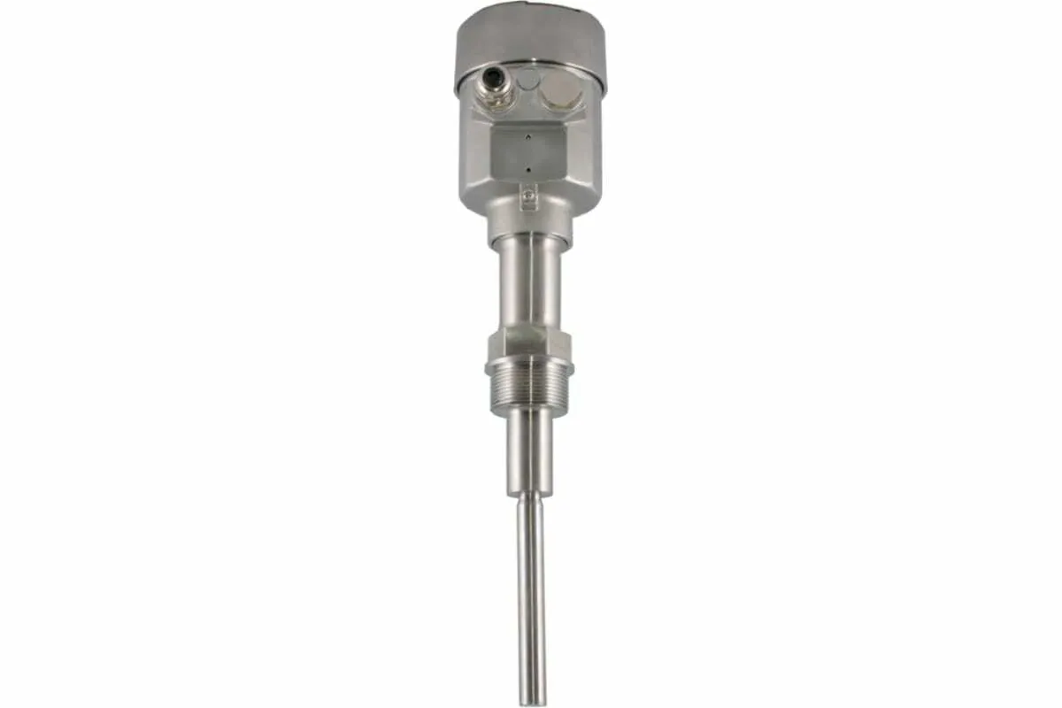 Вибрационный датчик предельного уровня сыпучих материалов в корпусе из нерж. стали, одноштыревое исполнение, -40 +150 С, Pmax=16 bar, 22-265 VAC - 20-46 VDC, IP 67, чувств. 100 г/л, соединение- резьба  G 1 1/2", нерж. сталь 304, удлинение 170 мм, нерж. ст