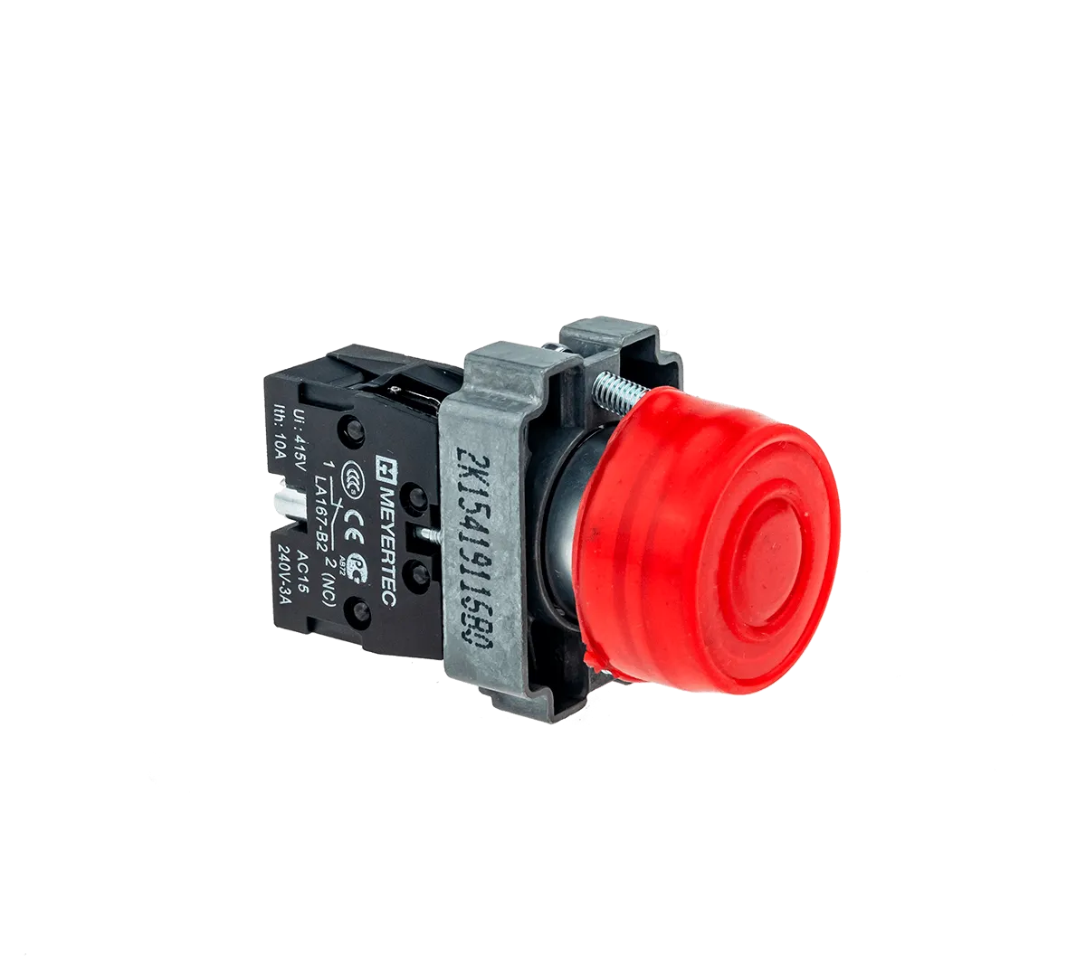 Кнопка в кожухе, красная 1NC