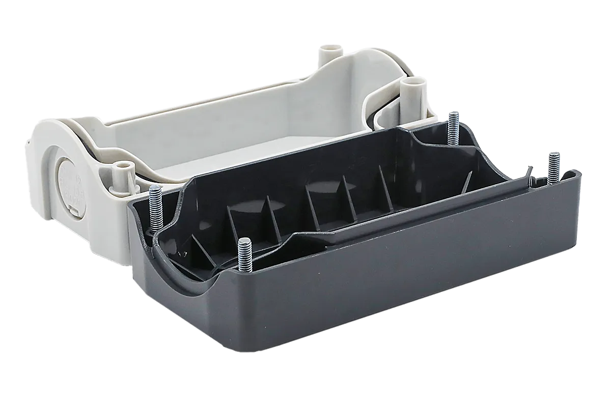 Корпус кнопочного поста, 3 места, серый, IP67