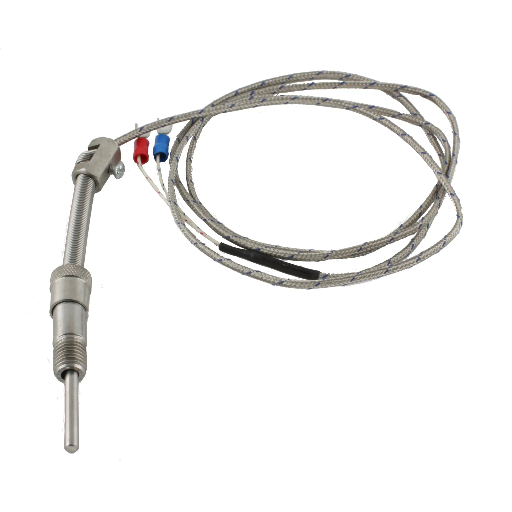 INNOCONT Датчик температуры с кабелем, исполнение S, спай CA, рабочая часть: диаметр 4,8мм длина 30мм, втулка М12x1,5, длина кабеля 3м TS-W-S-CA-4,8-30-3