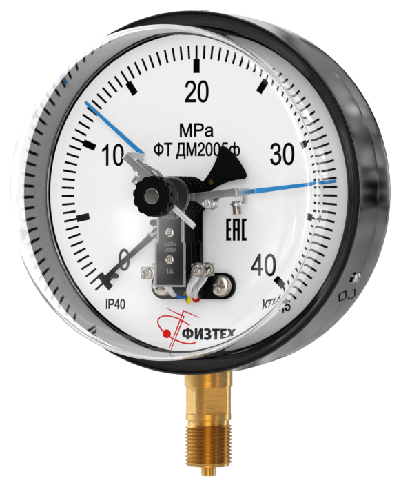 Вакуумметры, мановакуумметры, манометры электроконтактные ДВ2005ф, ДА2005ф, ДМ2005ф (Диаметр: 160 мм)