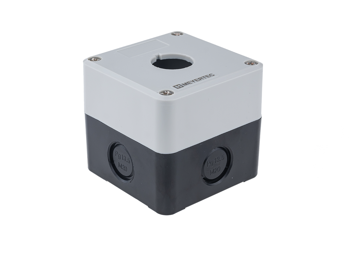 Корпус кнопочного поста, 1 место, серый, IP54