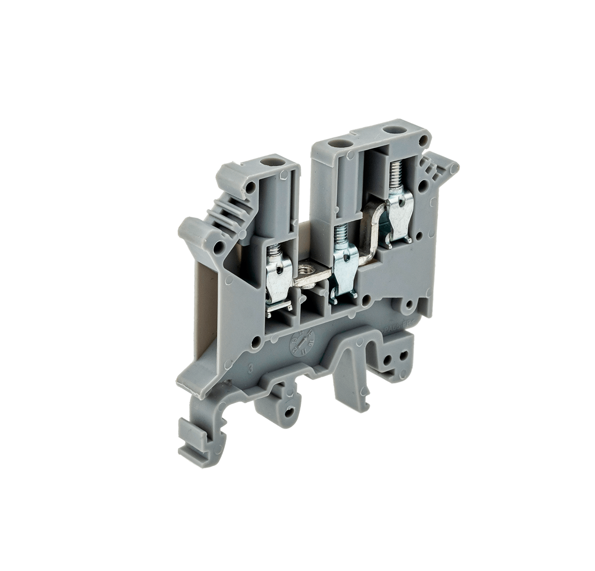 Клемма винтовая трехпроводная, 4 мм²