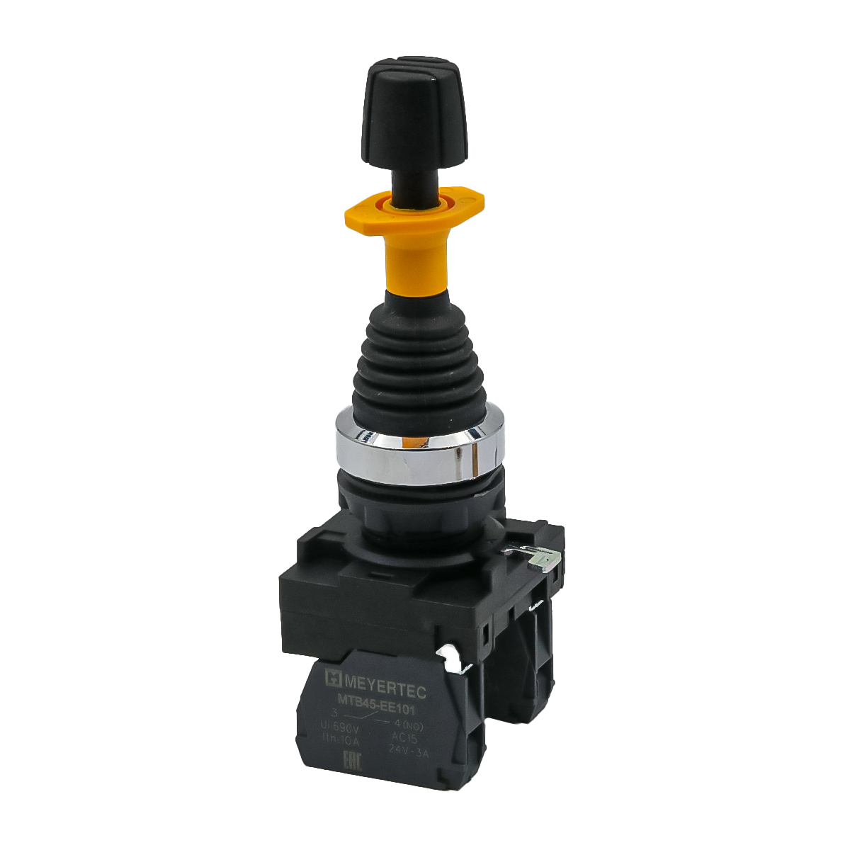 Джойстик в сборе, 2NO, 2 положения с возвратом и блокировкой