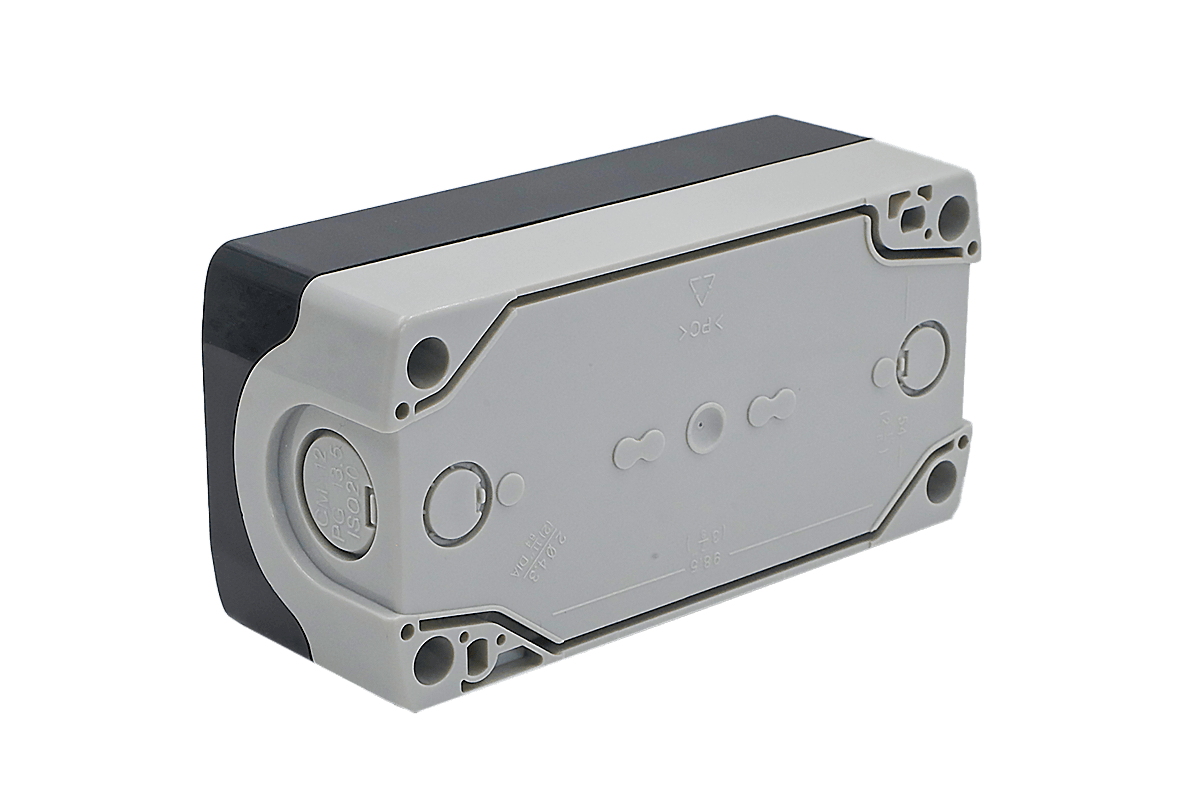 Корпус кнопочного поста, 3 места, серый, IP67