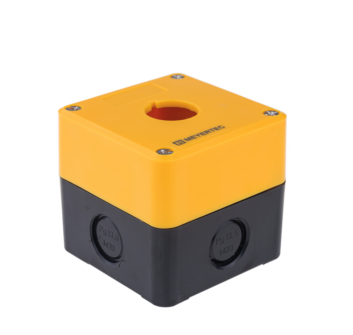 Корпус кнопочного поста, 1 место, желтый, IP54