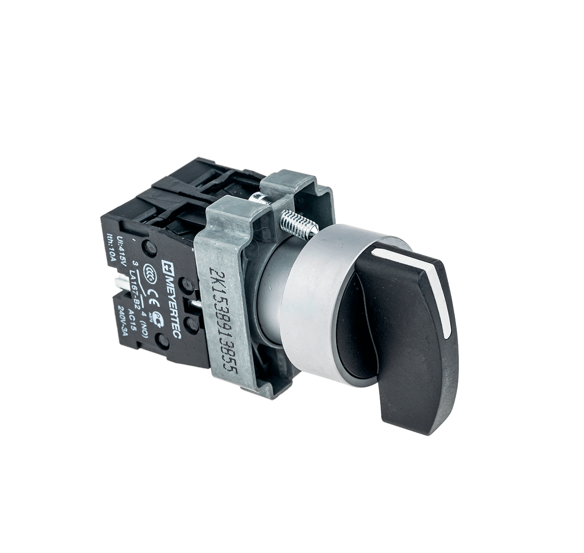 Переключатель длинная ручка, 3 положения, 2NO, с фиксацией