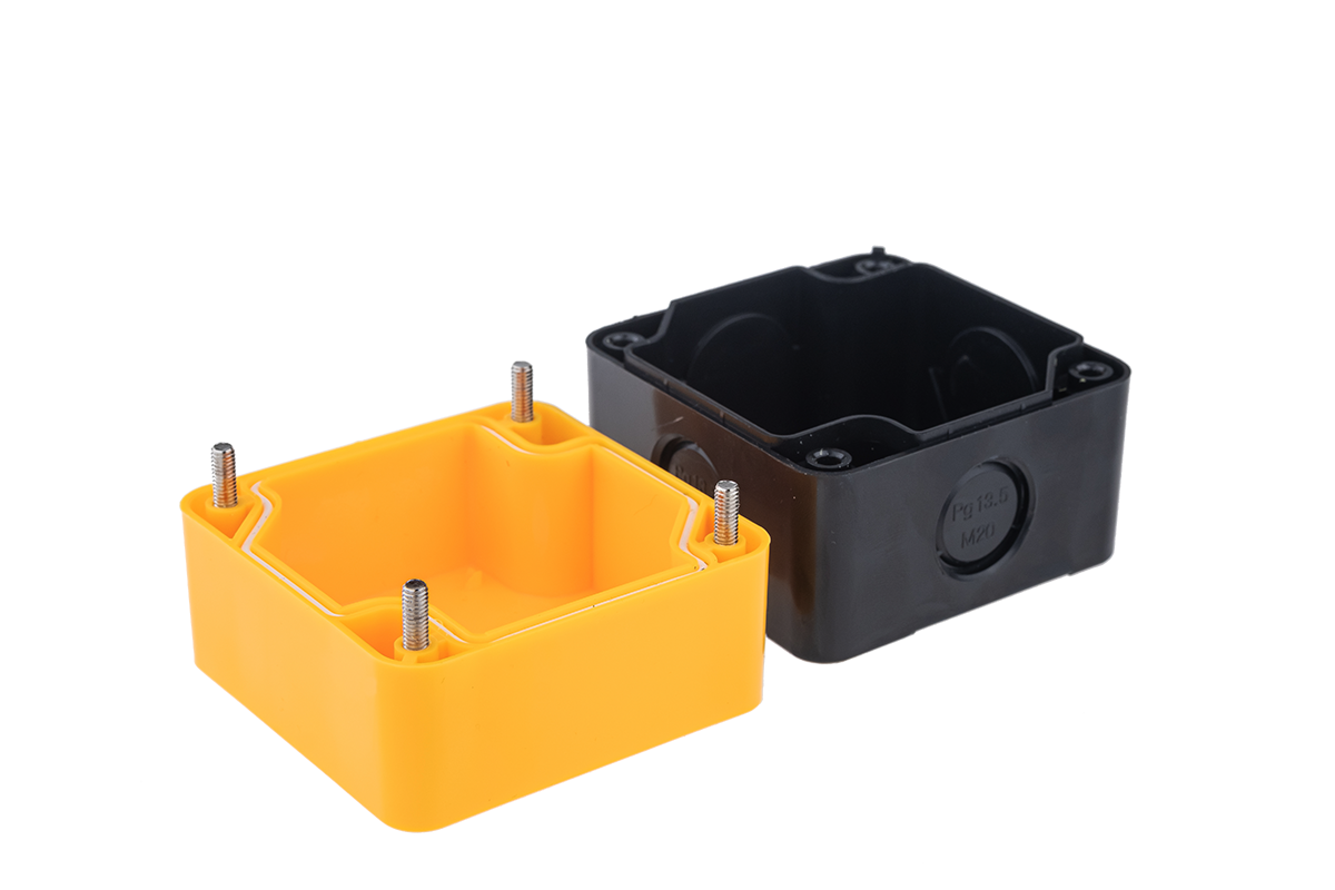 Корпус кнопочного поста, 1 место, желтый, IP54