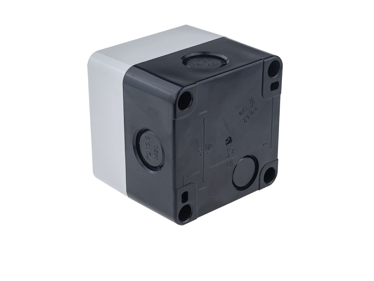 Корпус кнопочного поста, 1 место, серый, IP54