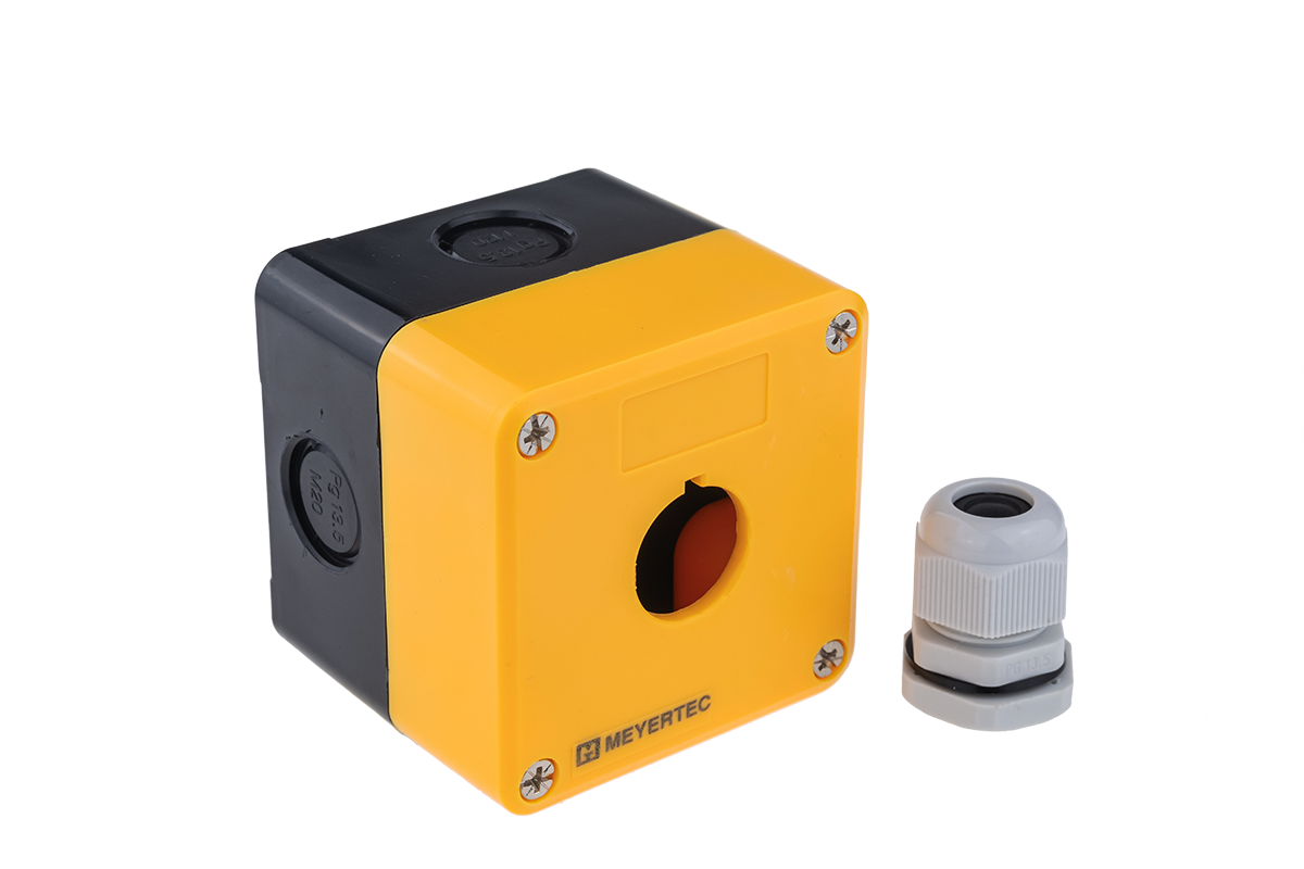 Корпус кнопочного поста, 1 место, желтый, IP54