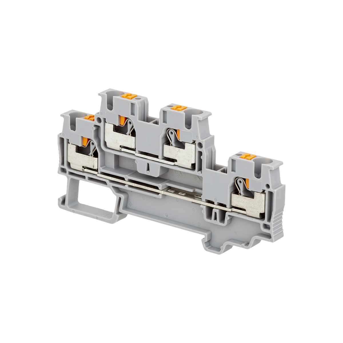 Клемма push-in двухуровневая, 4 мм²