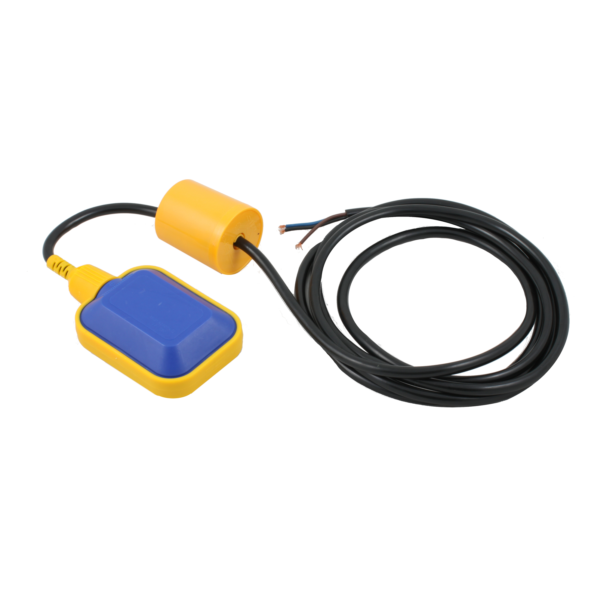 Поплавковый датчик уровня жидкости, исполнение на кабеле 5 м, -10 +80 С, поплавок, кабель- полипропилен