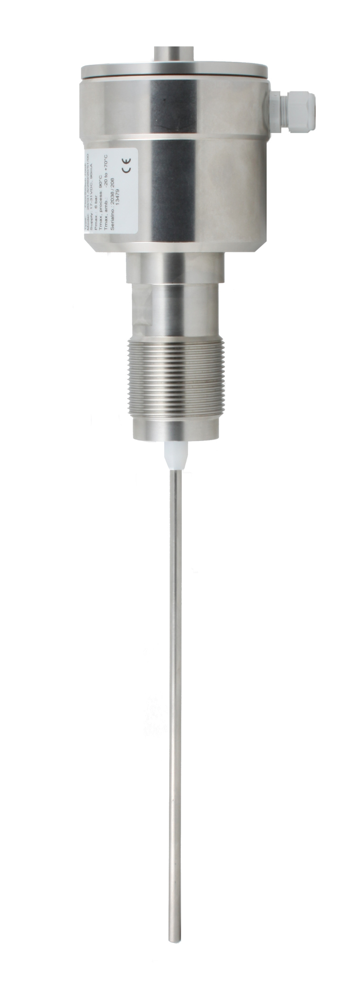 Датчик пыли, корпус- нерж. сталь, зонд 250 мм -20 +290 С, Pmax=6 bar, 24 VDC, IP 67, соединение- резьба G 1 1/2" нерж. сталь, выходной сигнал- 4-20 mA, кабельные вводы 2 х M16