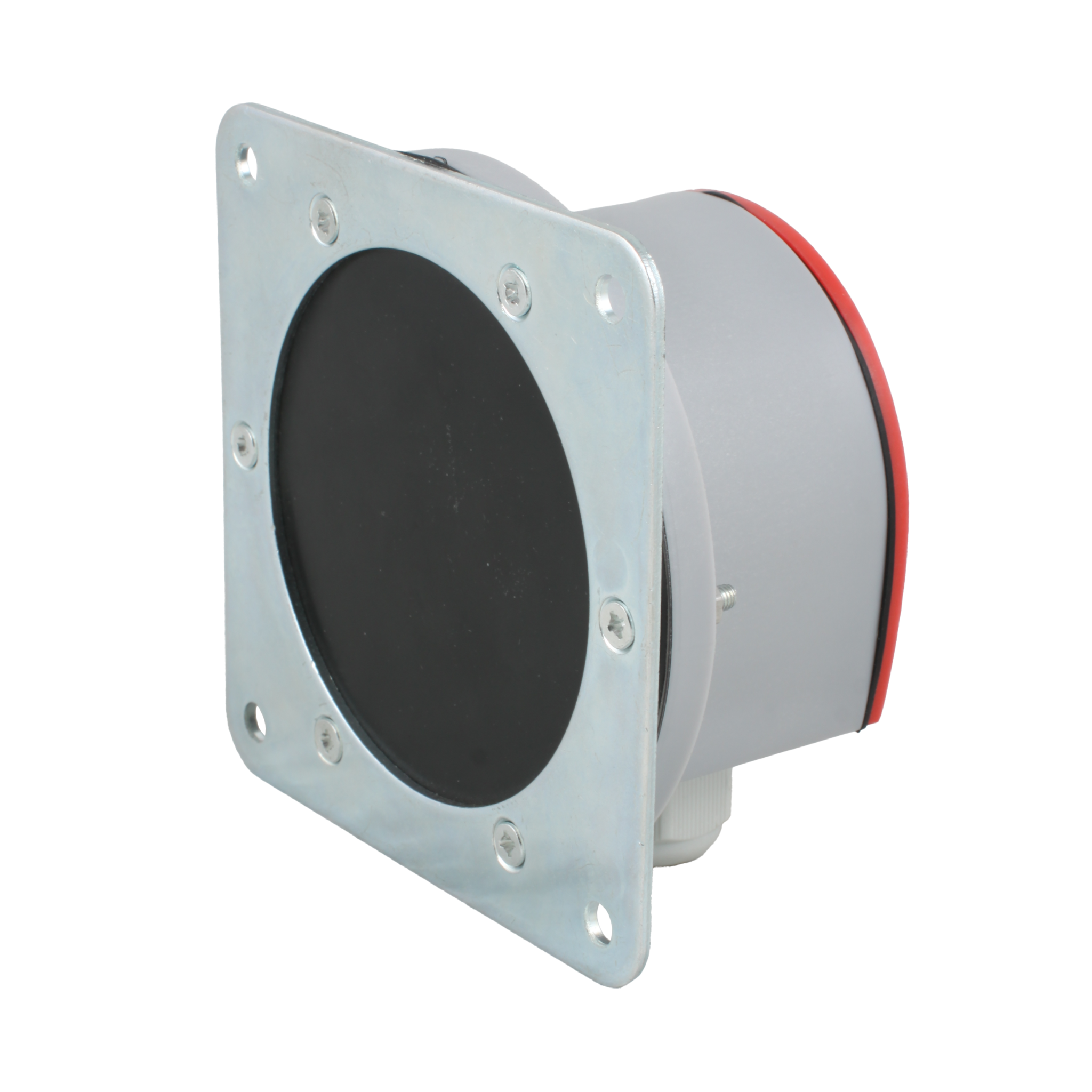 Мембранный датчик подпора для сыпучих материалов в пластиковом корпусе (аналог СУМ-1), -40 +80 С, IP54, чувств. от 100 г/л; соединение- фланец 114x114 мм, мембрана- NBR, выход- реле SPDT