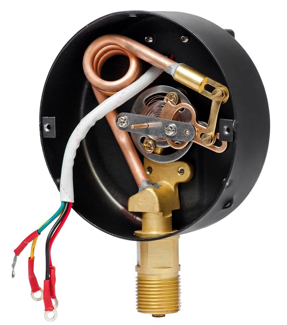 Вакуумметры, мановакуумметры, манометры электроконтактные ДВ2010ф, ДА2010ф, ДМ2010ф Тех.стекло (Диаметр: 100 мм)