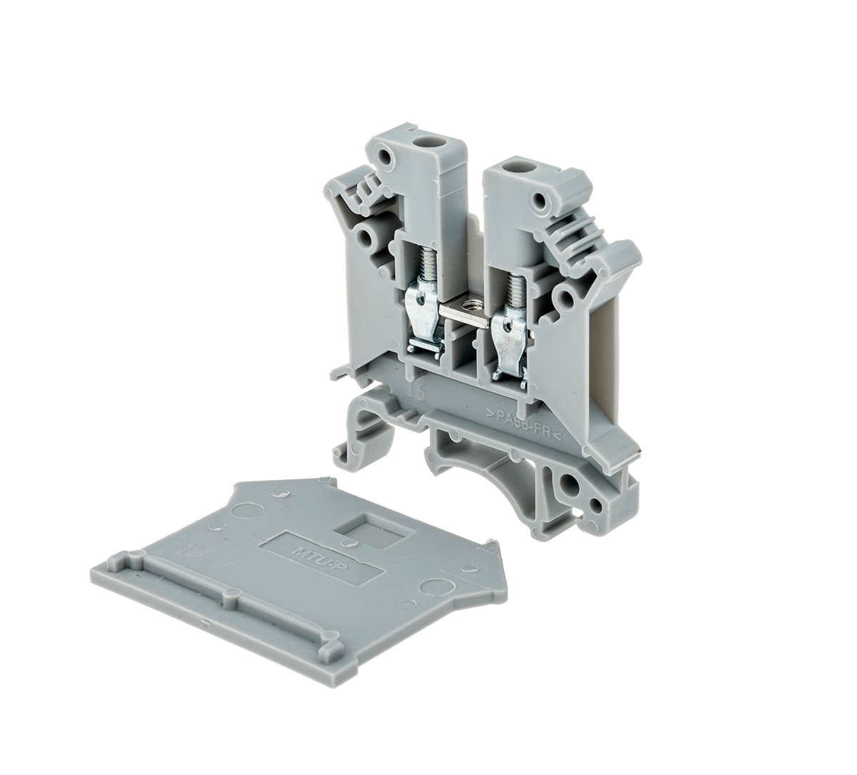 Заглушка для одноуровневых винтовых клемм, серая (уп. 20 шт.)